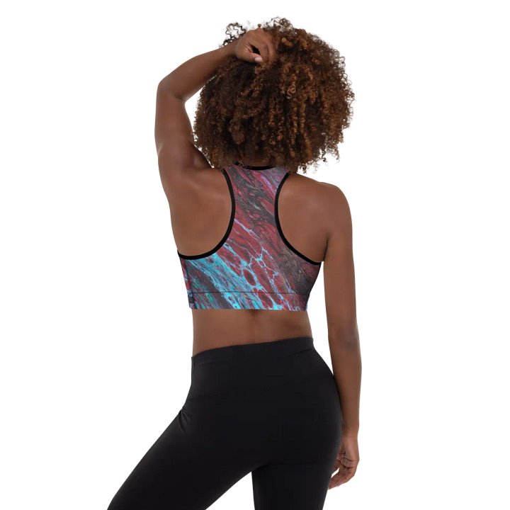 Crimson Tides - All-Over Print Padded Sports Bra product image (2)