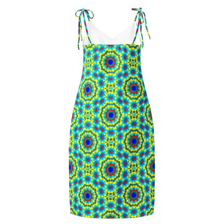 Daisy Circles All-Over Print Slip Dress product image (2)