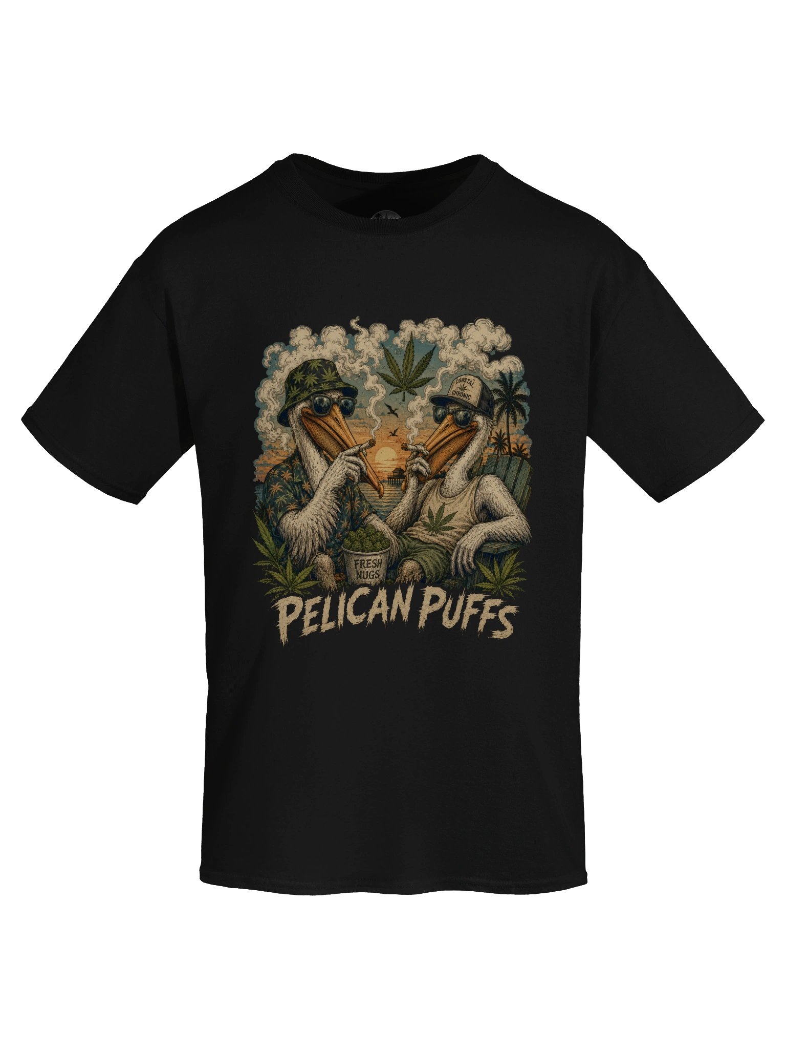 Pelican Puffs — Coastal Vintage Graphic Tee product image (5)