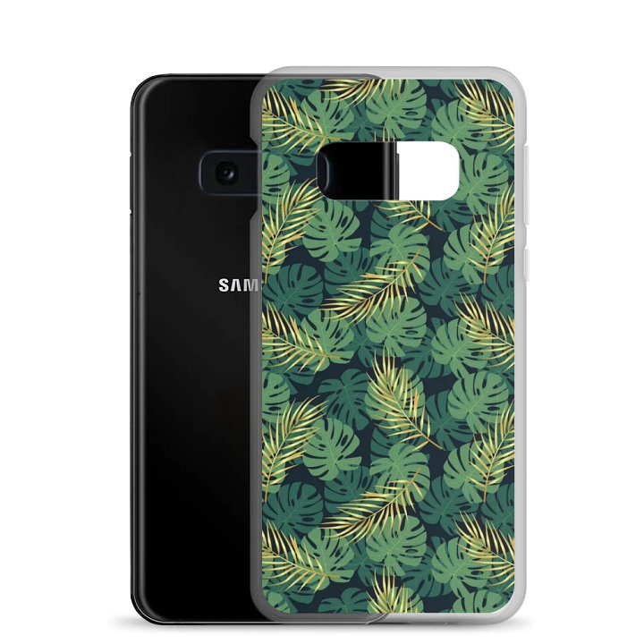 Sleek Protection: Tropical Leaves Design for Samsung Phones product image (2)