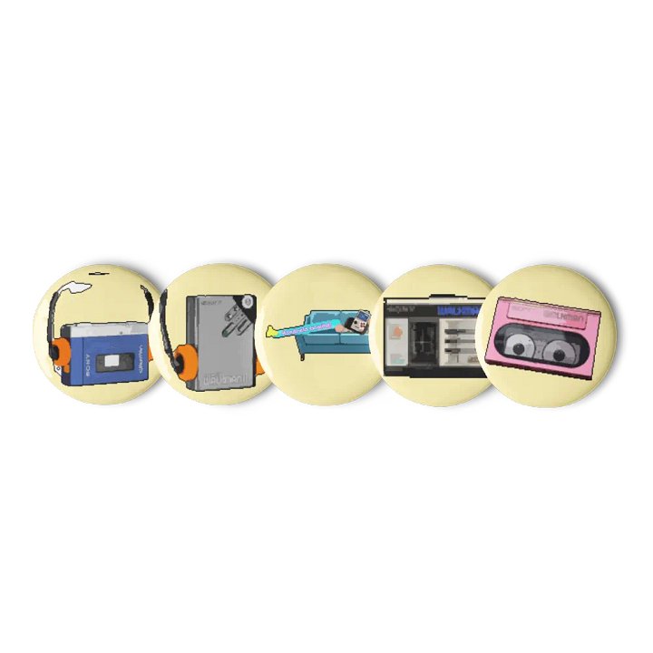 Retro Music pin badges product image (1)