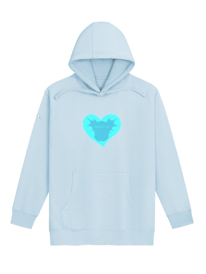 HNF Heart Premium Comfy Hoodie | Cyan Logo product image (1)