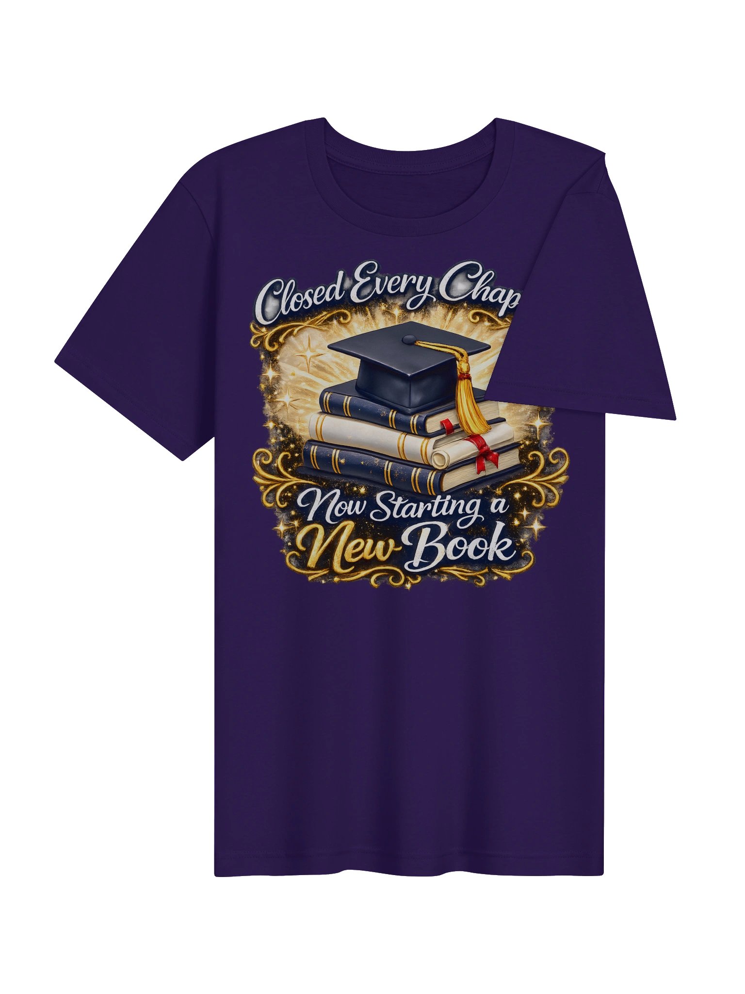 Closed Every Chapter Now Starting a New Book — Bella+Canvas Unisex Tee product image (4)