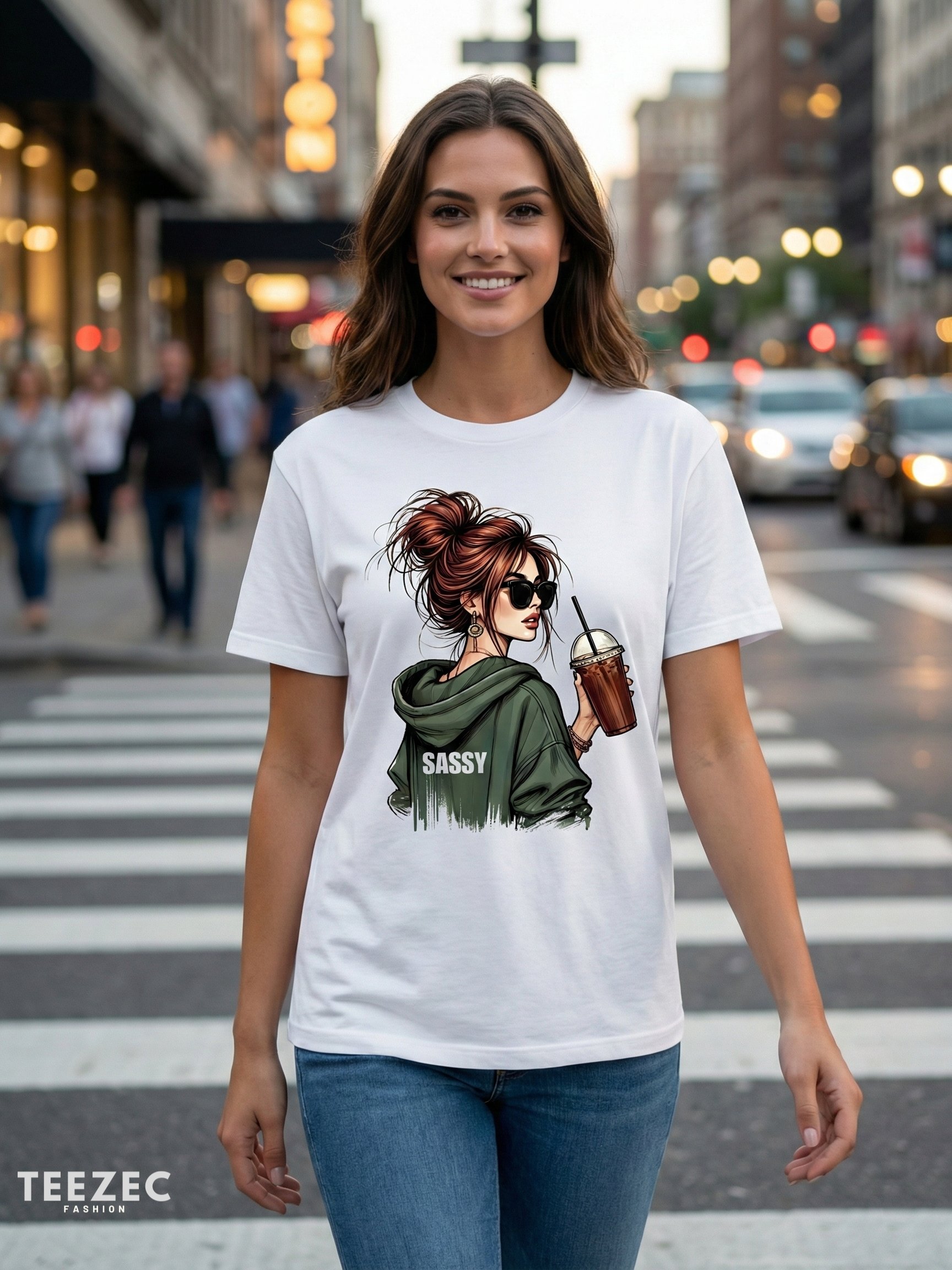 Sassy Energy – Women’s Premium Graphic T-Shirt product image (5)