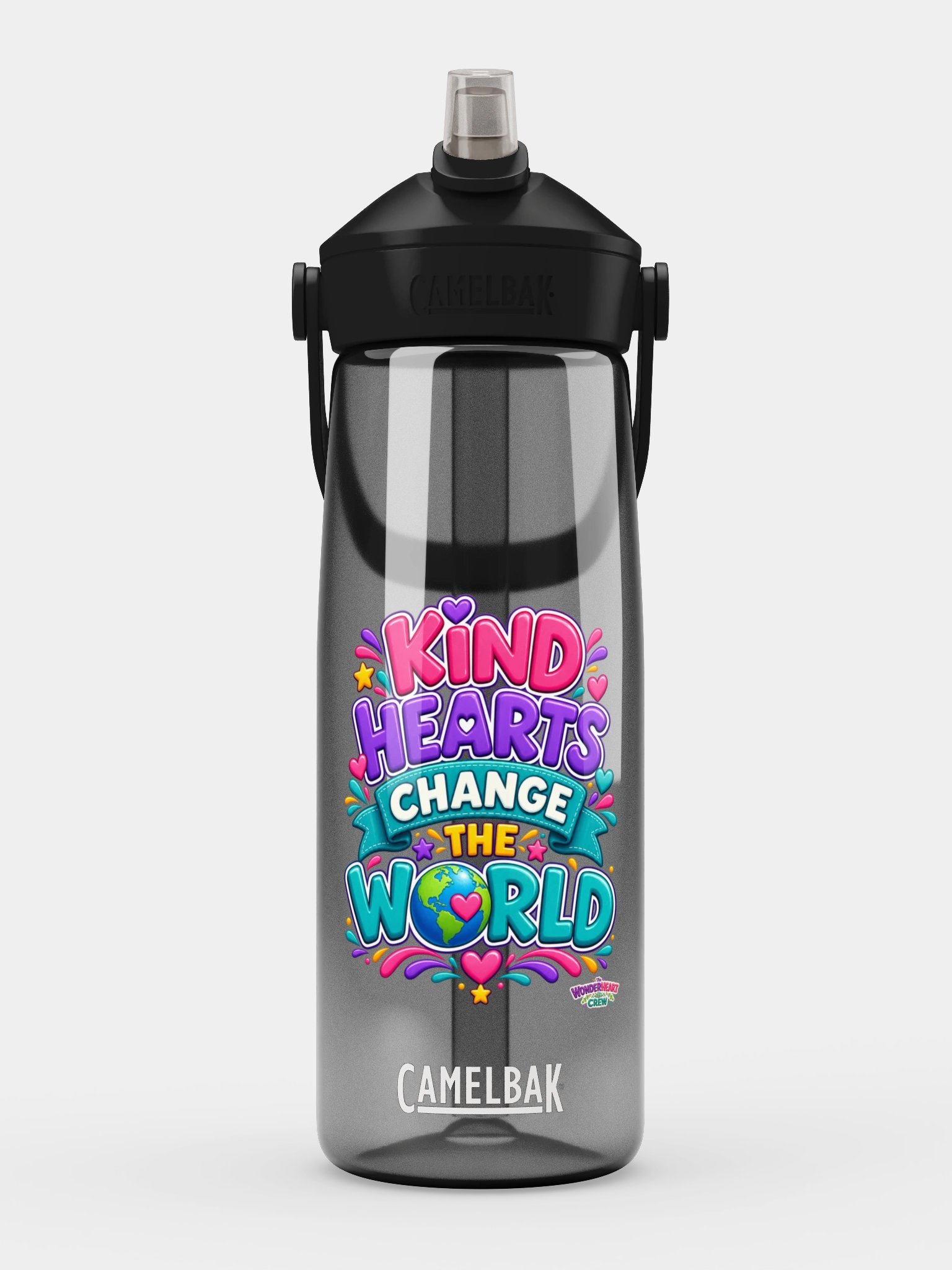 CamelBak Thrive® Flip Straw Inspirational Water Bottle - Kind Hearts Change the World. product image (1)