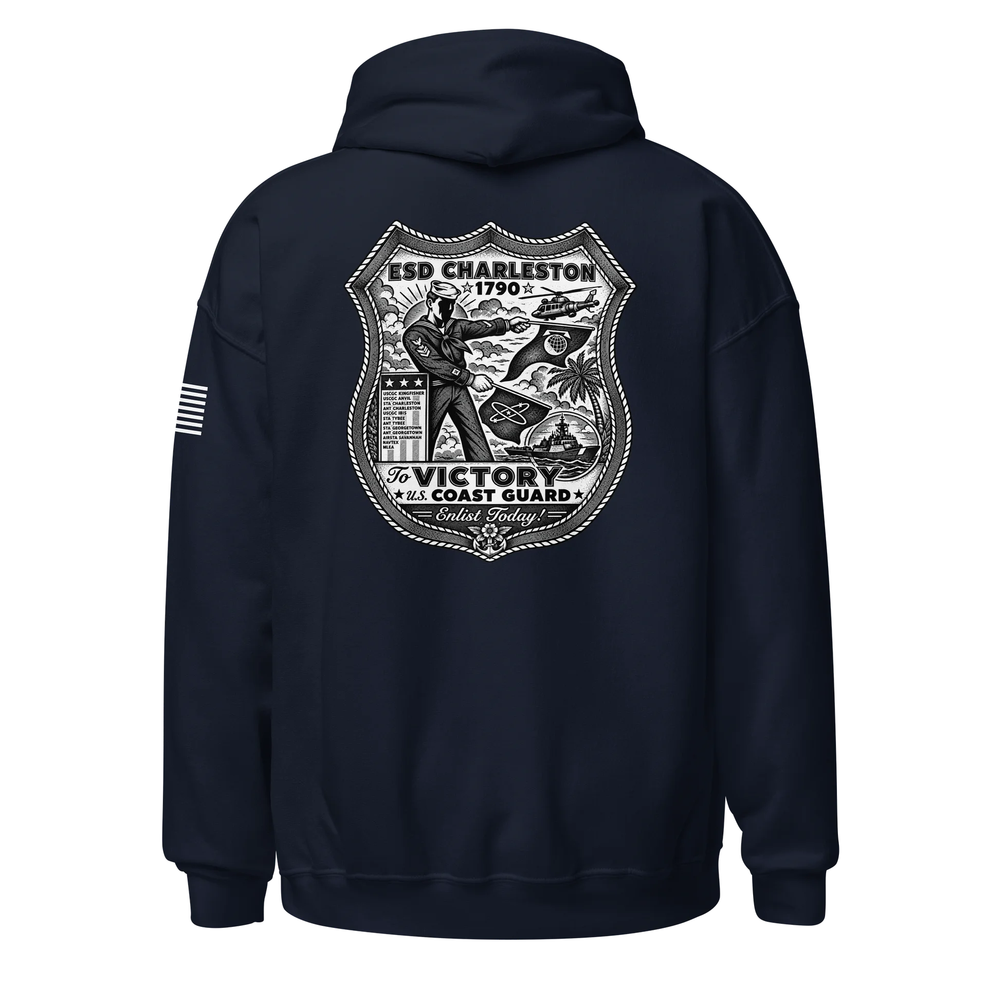 ESD Charleston B/W Hoodie product image (3)