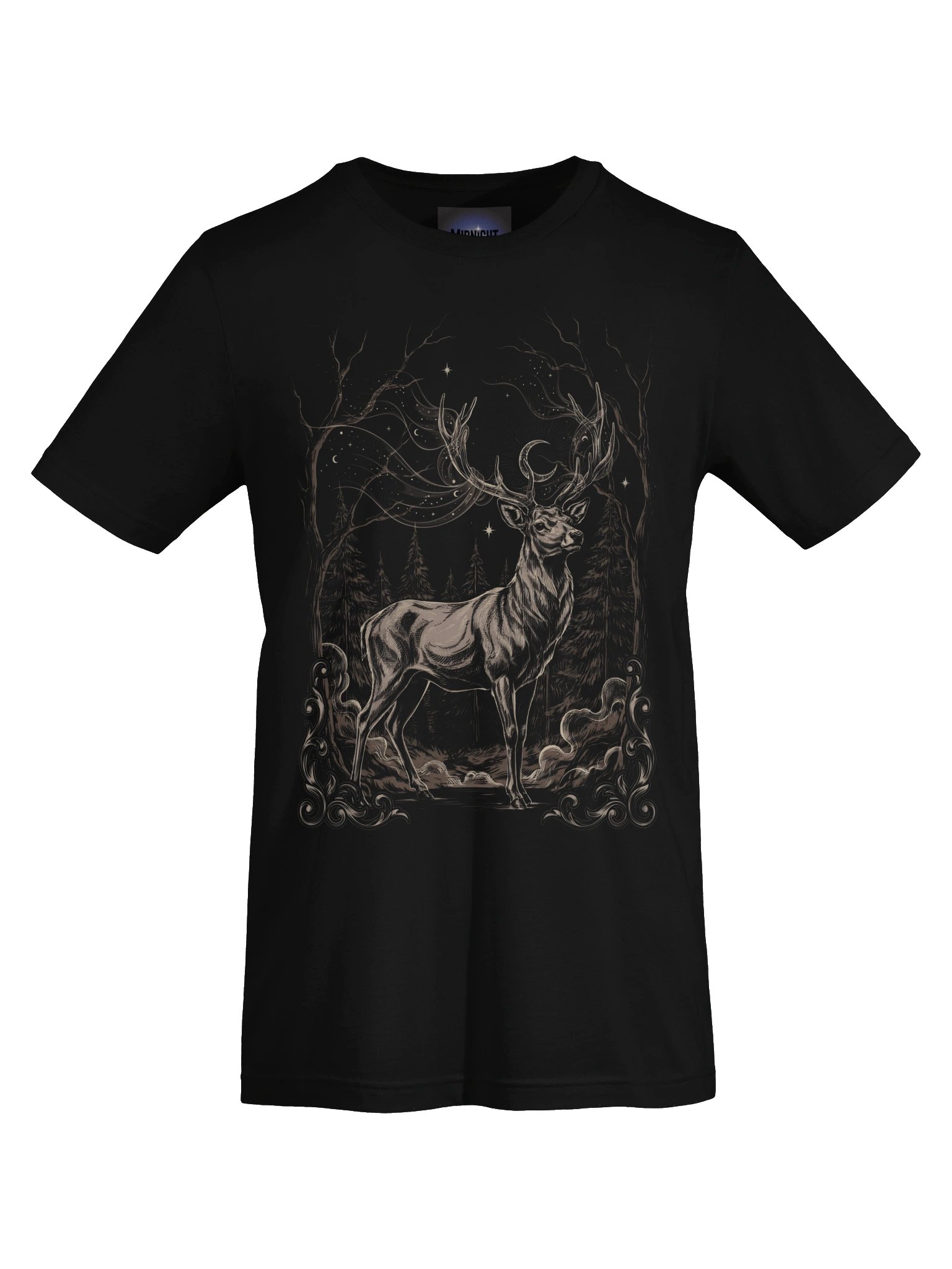 Moonlit Deer Forest Tee product image (47)