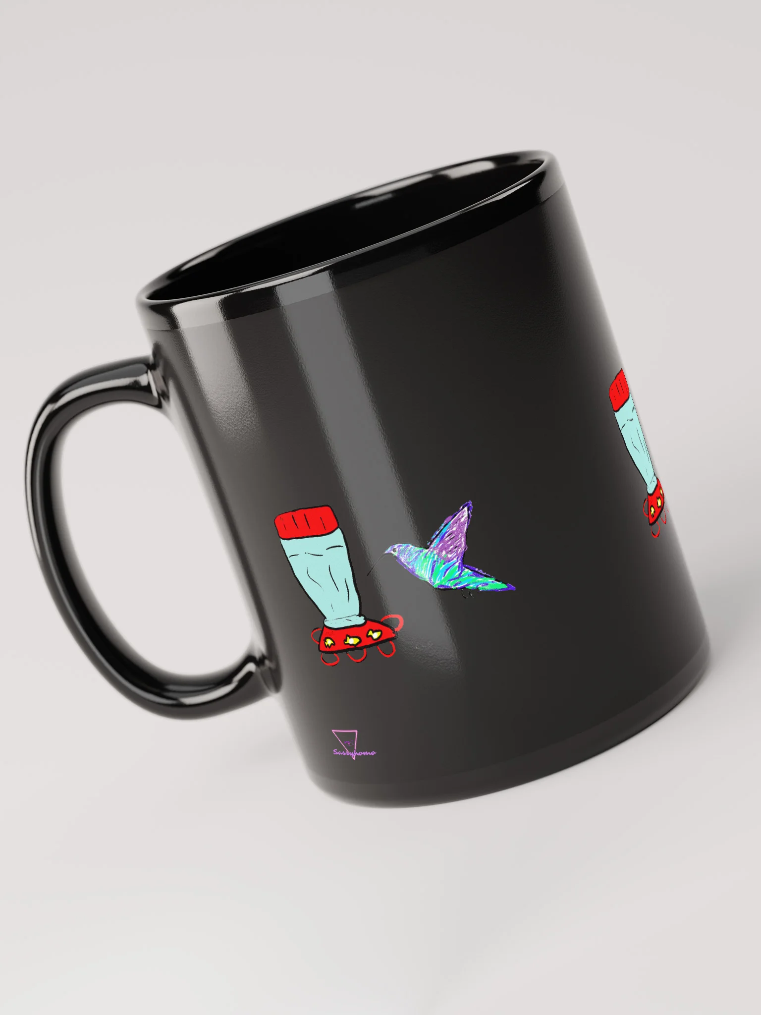 Hummingbird mug - Black product image (6)