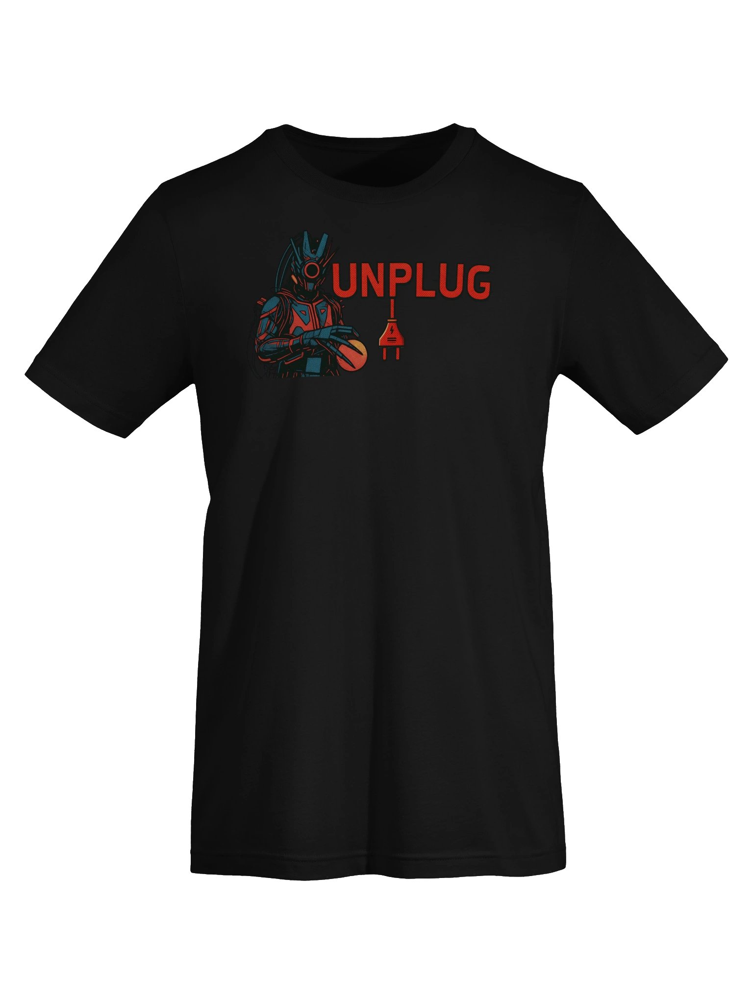 UNPLUG Logo Comic Style T-shirt product image (29)