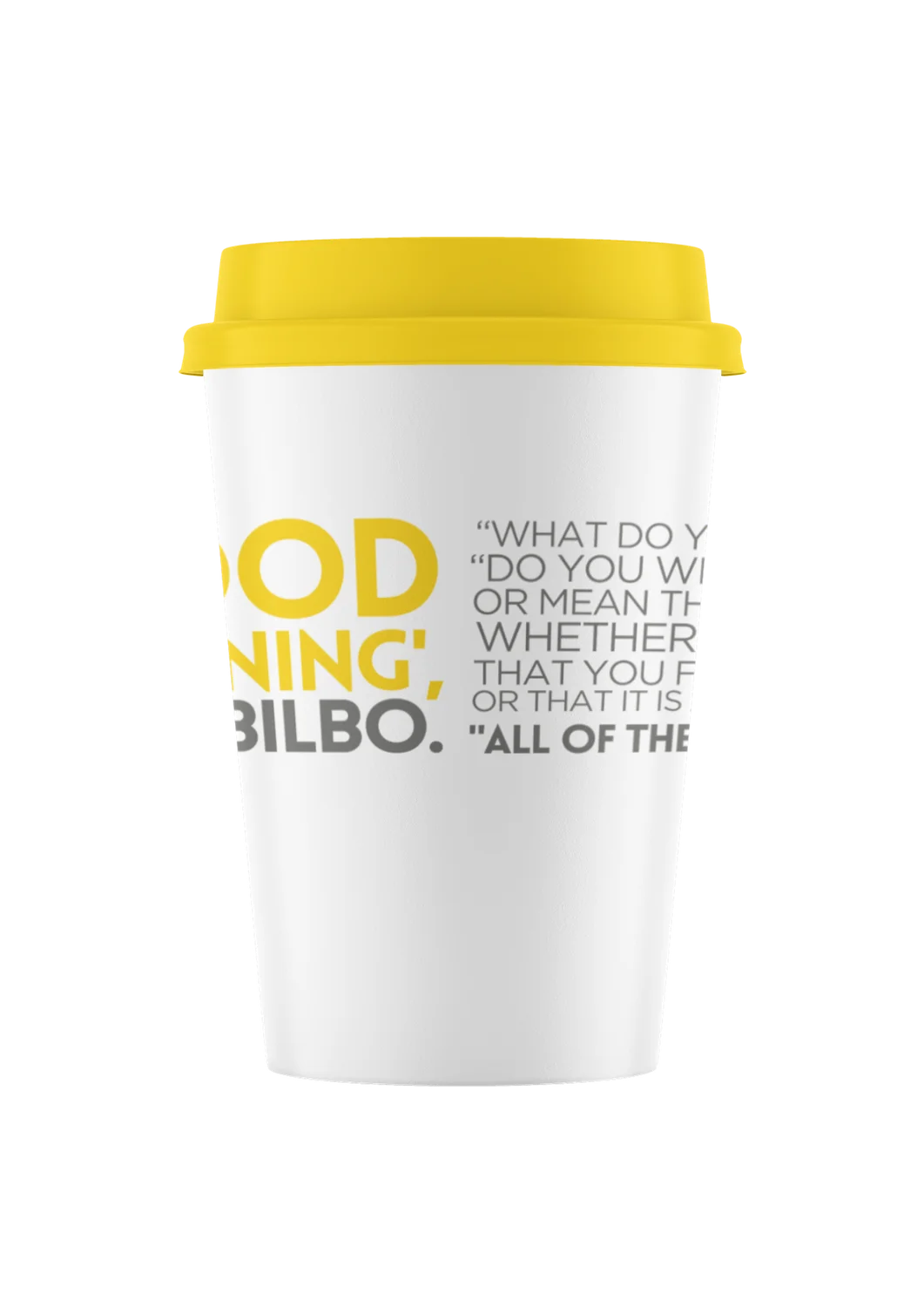 Good Morning Reusable Travel Cup