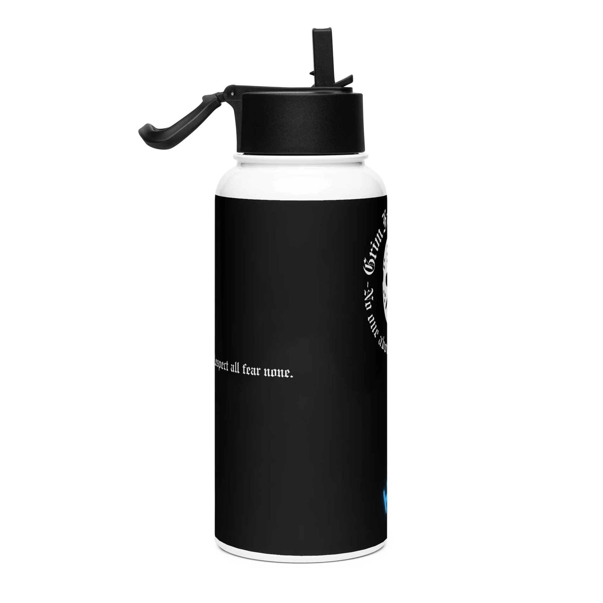GRIM FAM "HYDRATE” Bottle #6 - Double-walled stainless steel with vacuum insulation -32 oz (950 ml) product image (4)