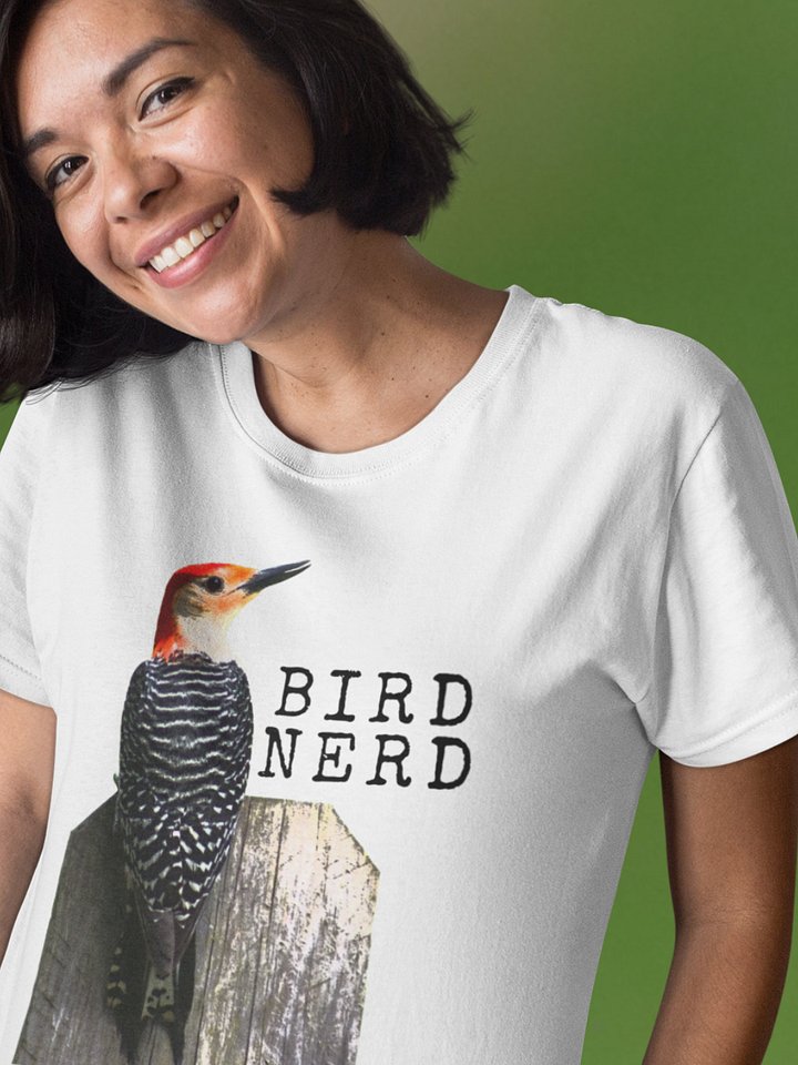 Organic Cotton Bird Nerd Unisex T-shirt product image (2)
