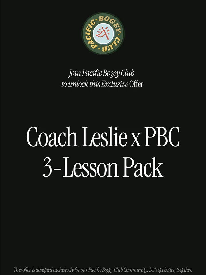 Coach Leslie Lesson Package (PBC Exclusive) product image (1)