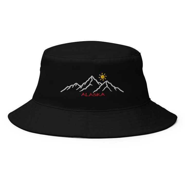 SUPER SWEET EMBROIDERED ALASKA MOUNTAINS BUCKET HAT product image (1)