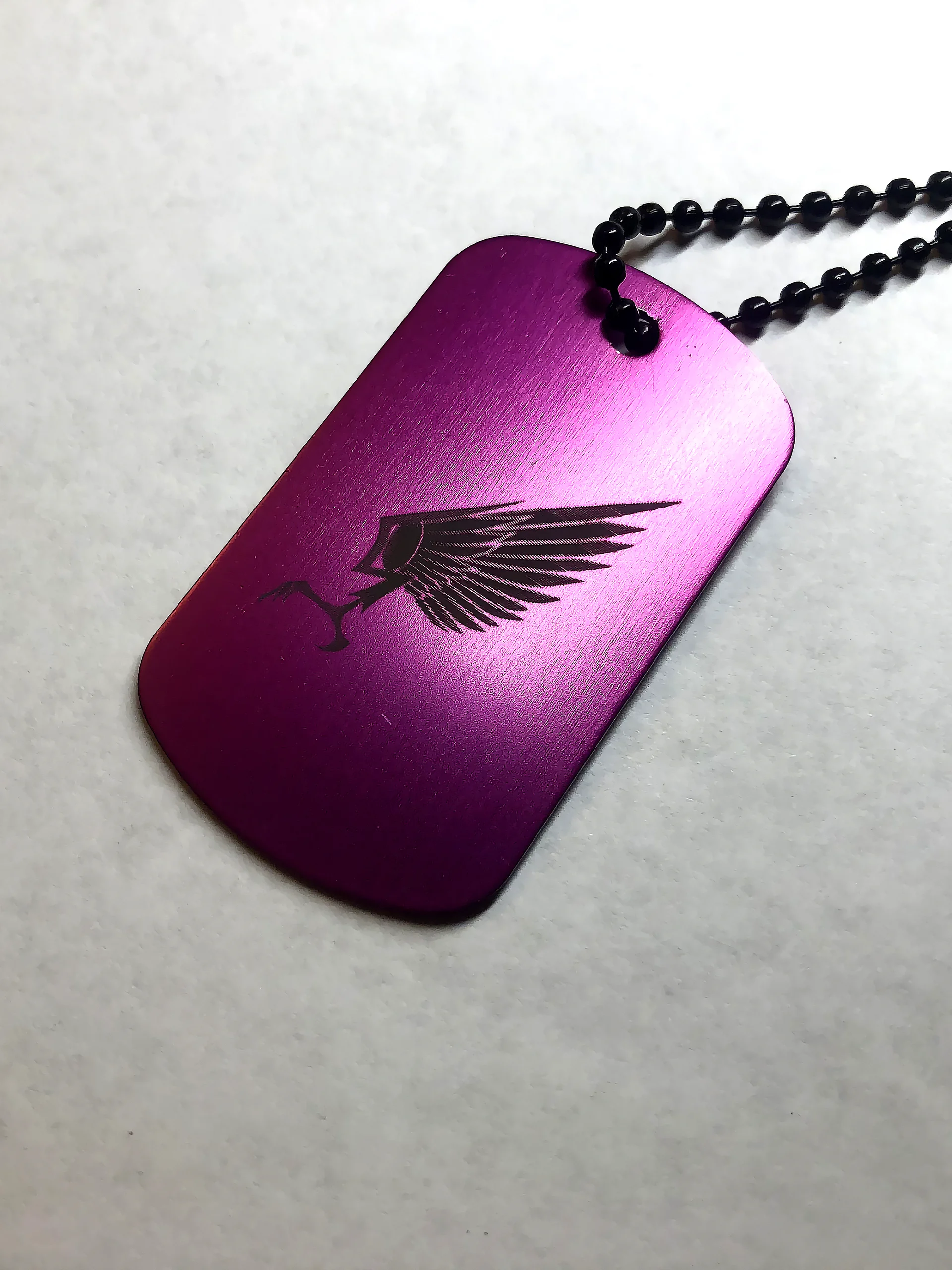 PERFECTION - Engraved Dog Tag Pendant Necklace product image (3)