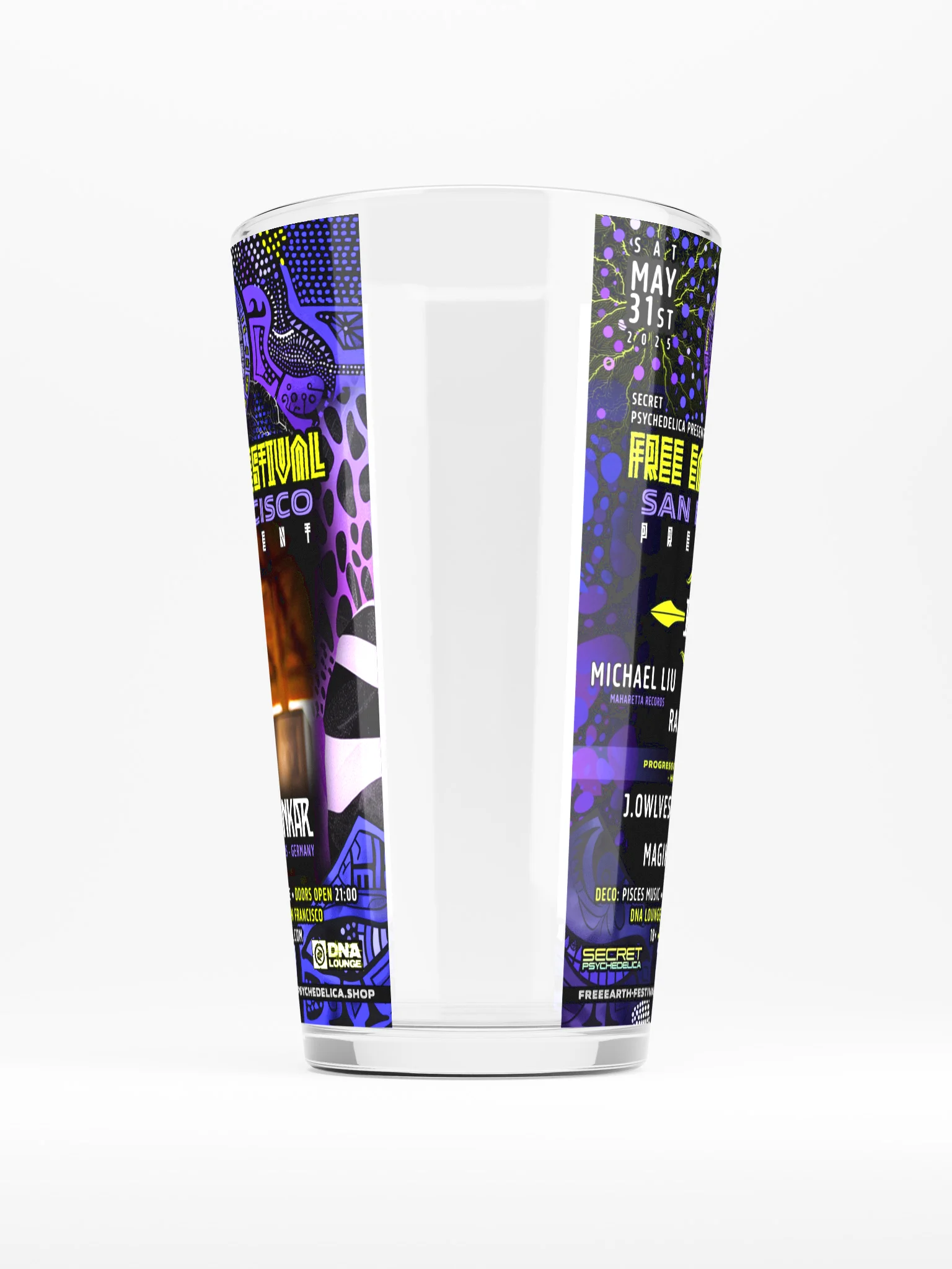 Free Earth Festival: San Francisco Pre-Event Shaker Pint Glass product image (5)