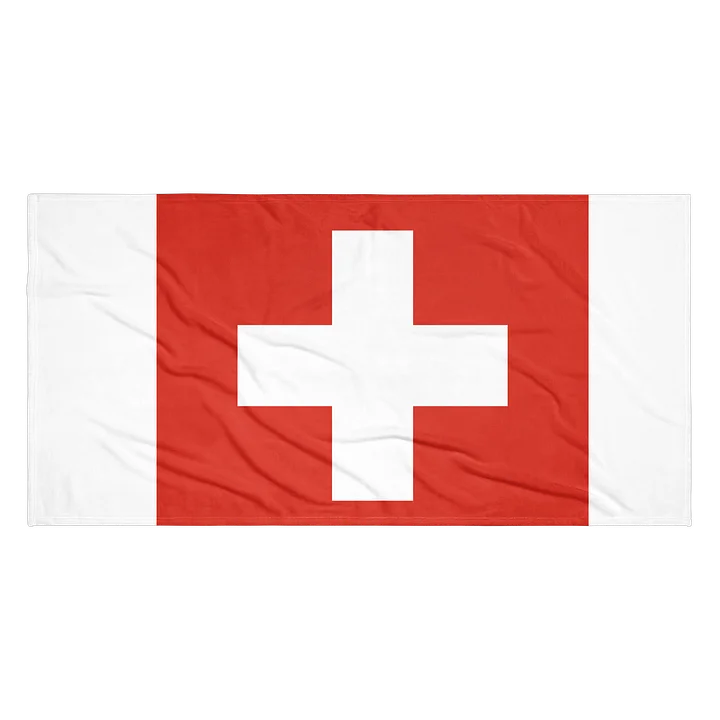 Swiss Flag Beach Towel 🇨🇭 | Switzerland Travel Collection product image (2)