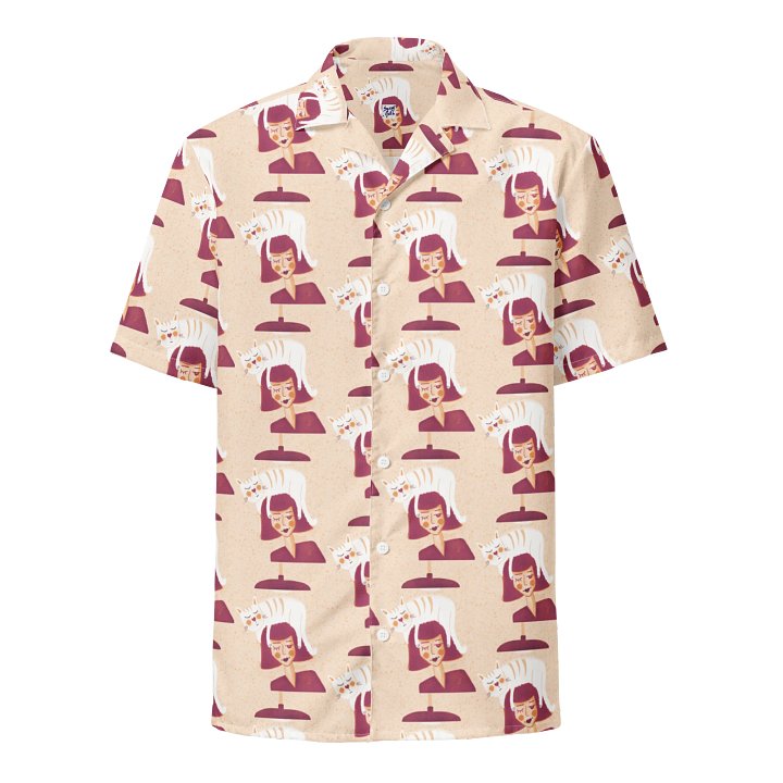 Cat Lady Hawaiian Shirt - Peachy Orange product image (1)