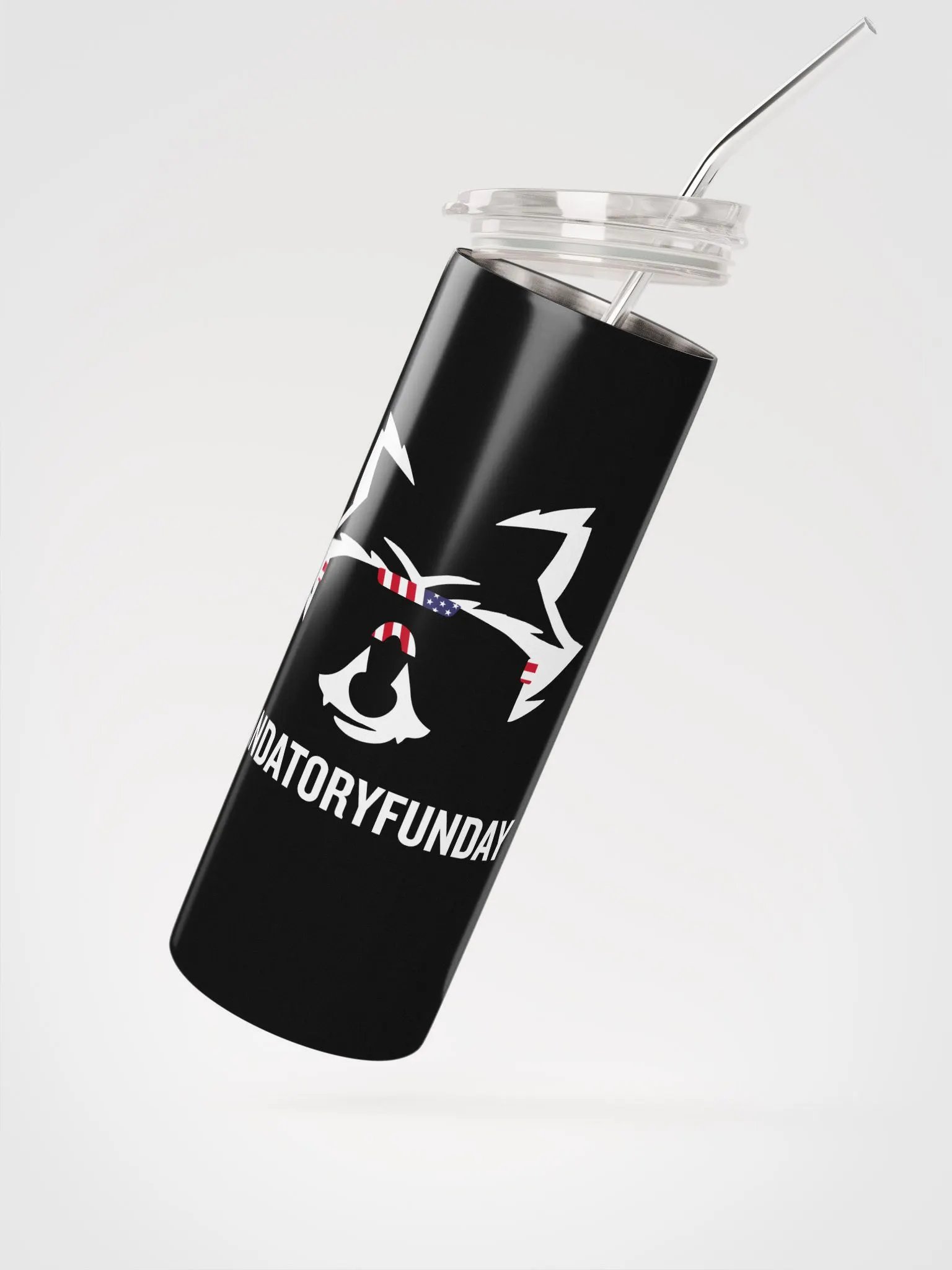 MandatoryFunDay Tumbler White Lettering product image (2)