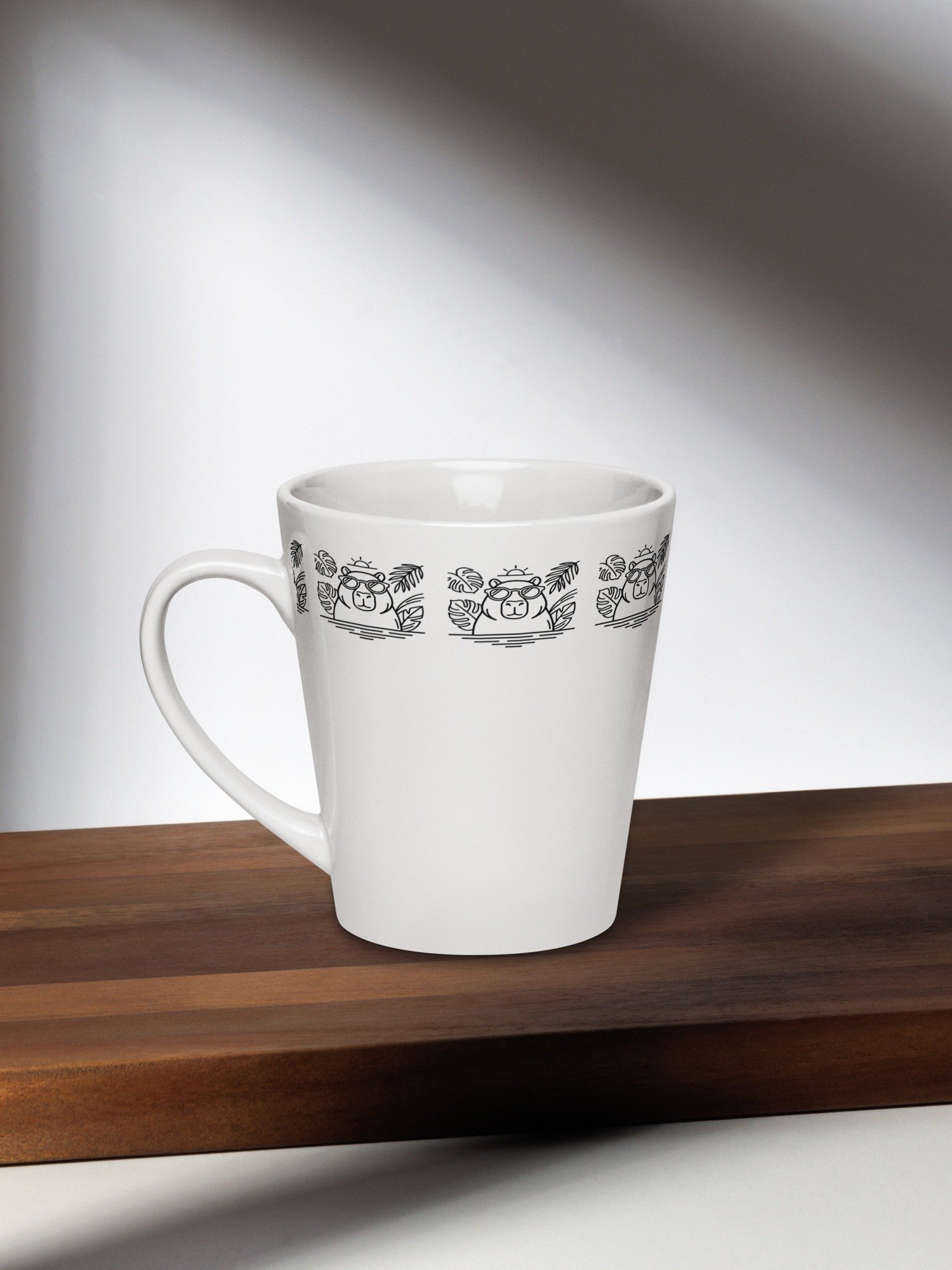 Timeless Minimalist Capybara Ceramic Mug, Brazil-Inspired 12 oz Quiet Tropics Edition product image (1)