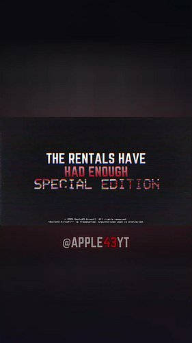 THE RENTALS HAVE HAD ENOUGH: SPECIAL EDITION LAUNCHES WORLDWIDE ON JUNE 27TH, 2026.

https://www.youtube.com/watch?v=lbriVX47...