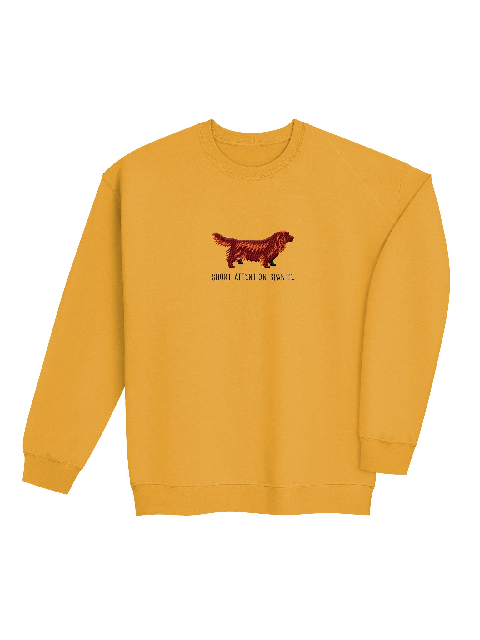 Short Attention Spaniel Sweatshirt (Embroidered) of a Sussex Spaniel(Liver) product image (7)