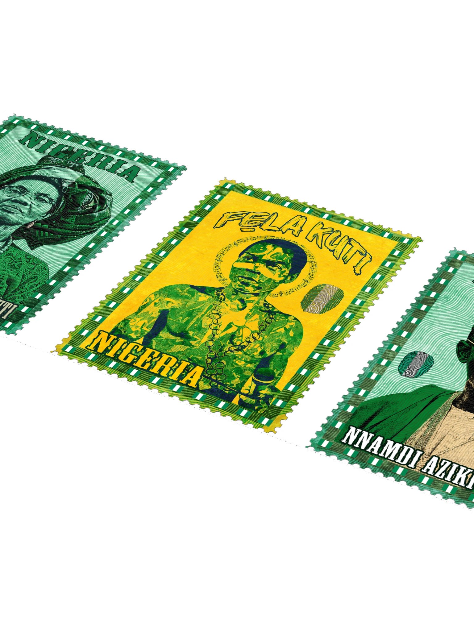 Nigeria Vintage Stamp Sticker pack sheet product image (5)