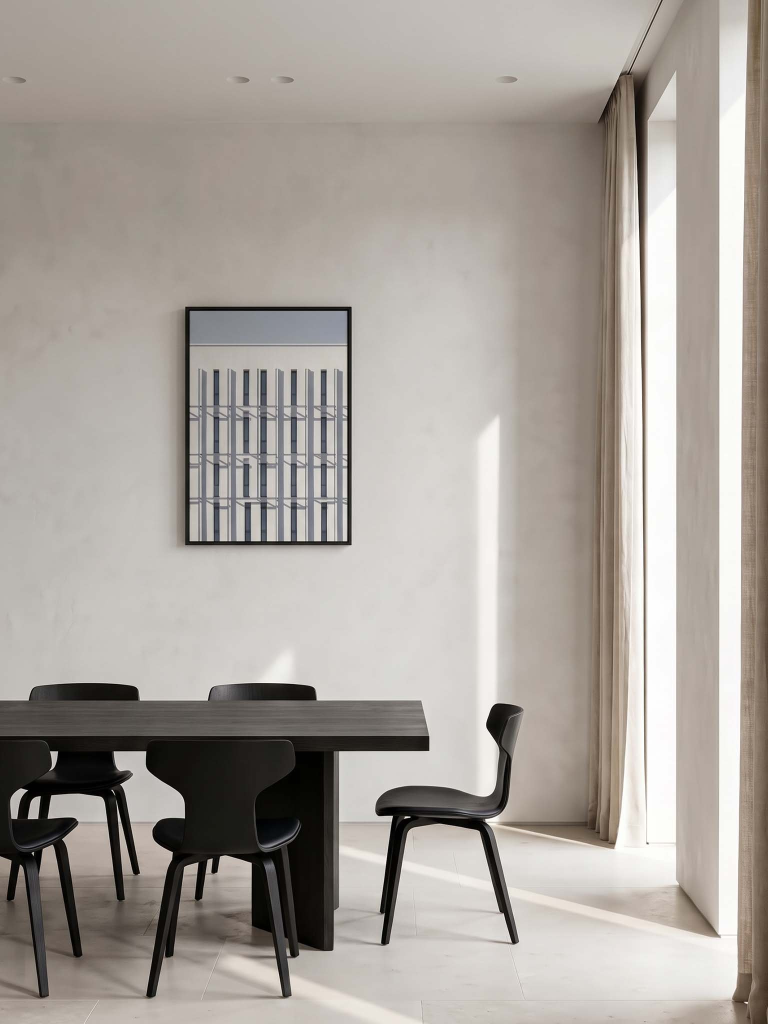 Window Grid - Minimalist Geometric Architectural Wall Art product image (61)