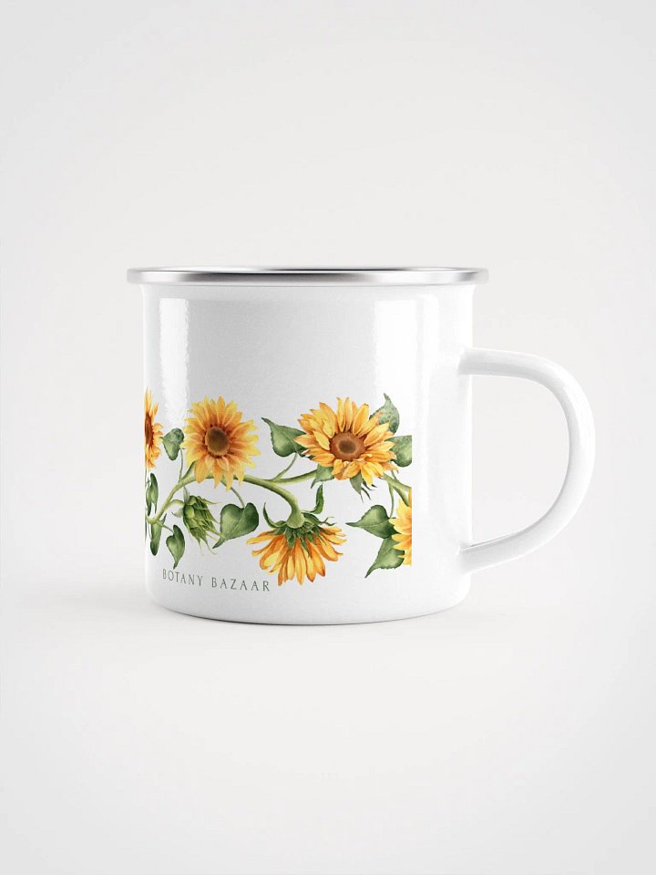Sunflower Vine Enamel Camping Mug product image (1)