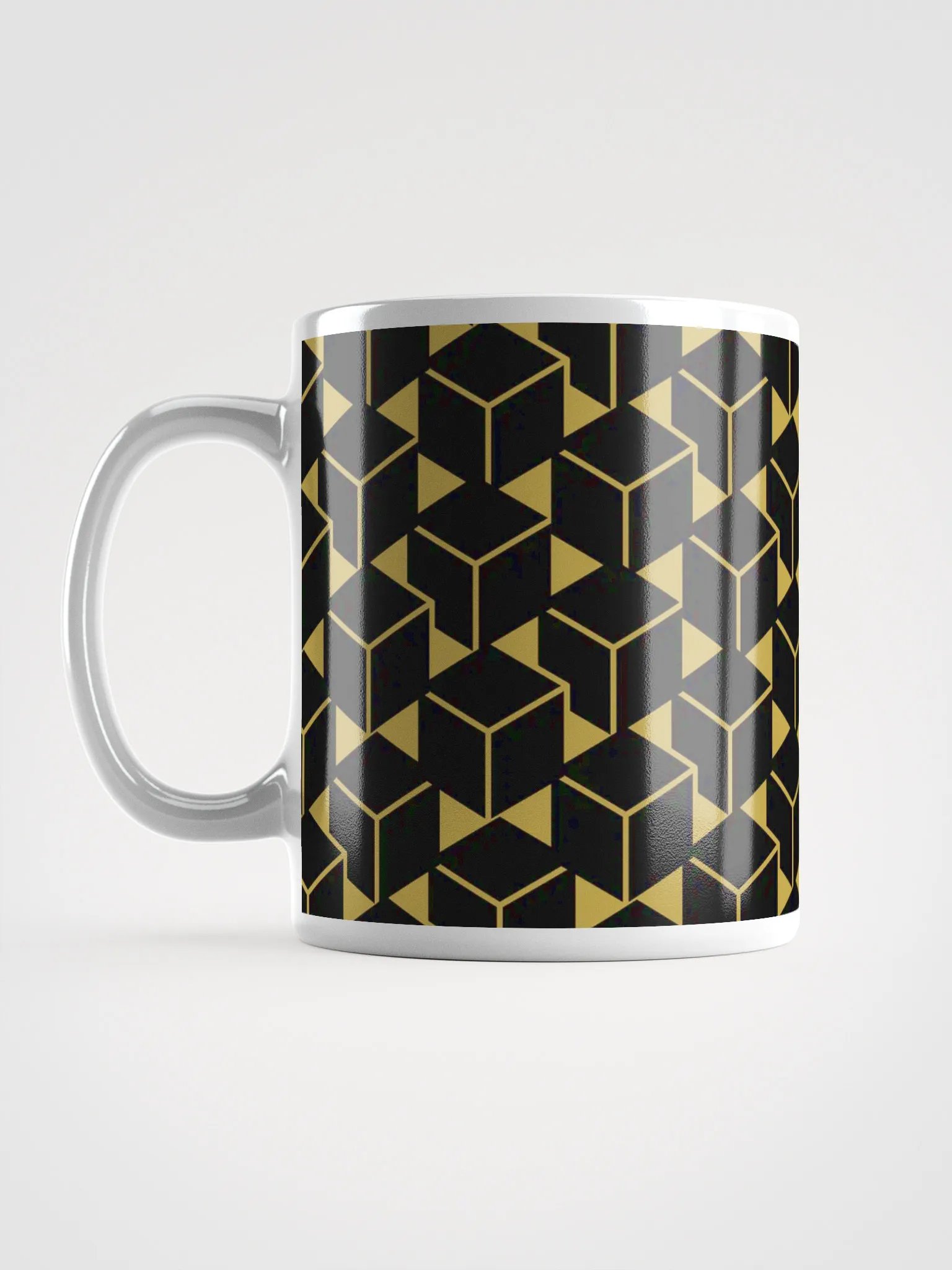 Golden Illusion Geometric Mug product image (6)
