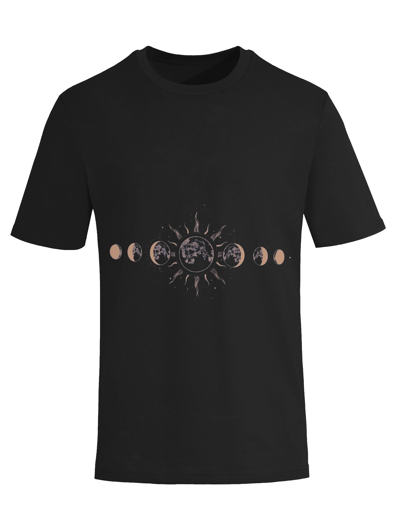 Moon Phases T-Shirt – Celestial Sun & Moon Graphic Tee | Lunar Cycle Astrology Shirt | Unisex Apparel product image (5)