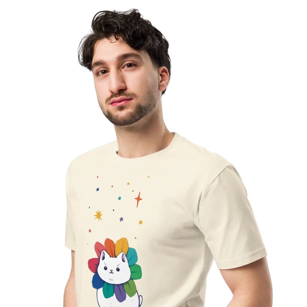 Cats and rainbows (Colour Unisex Premium T-Shirt) product image (4)