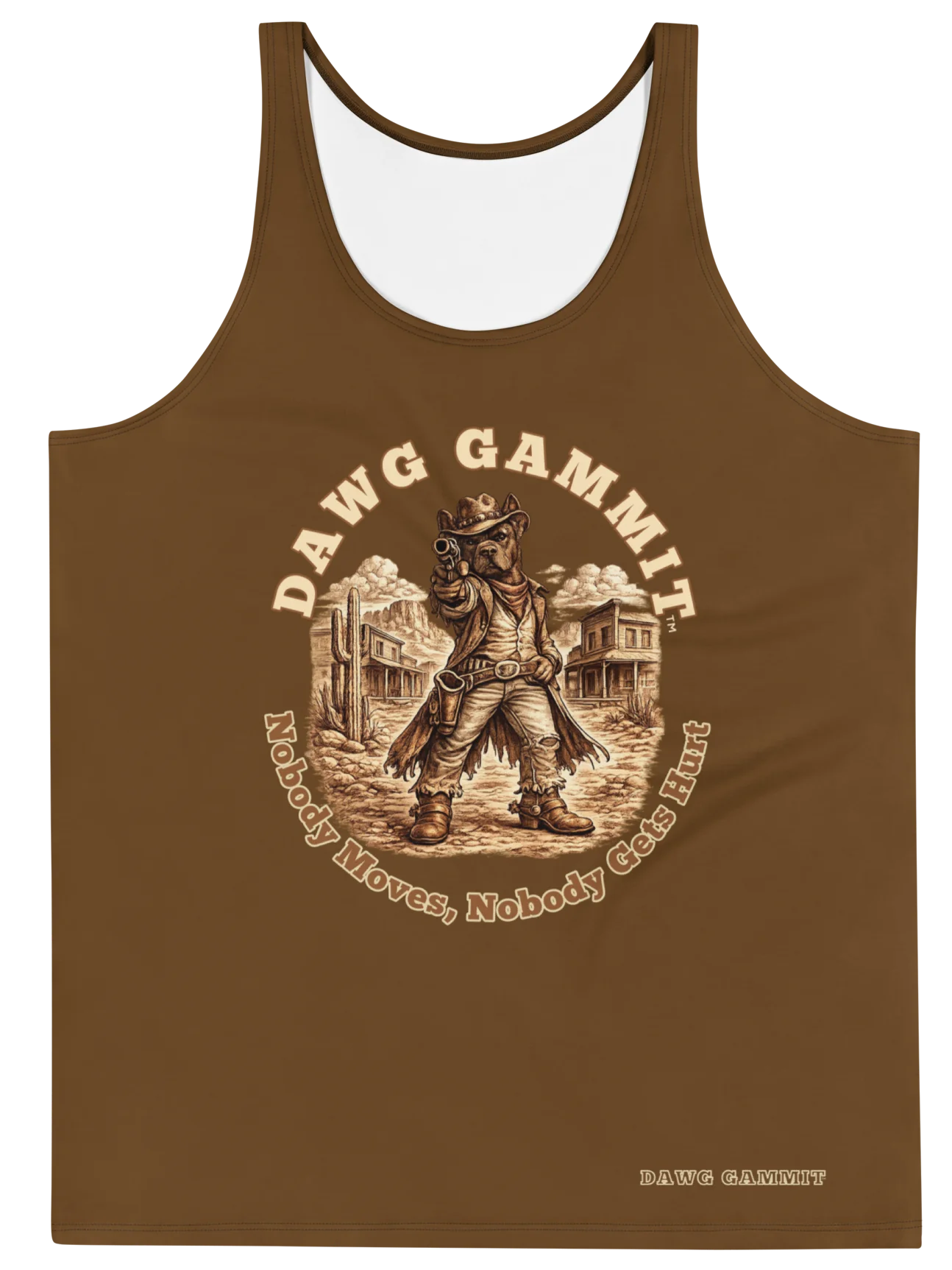 DAWG GAMMIT™ Wanted Cane Corso Brown Tank product image (1)