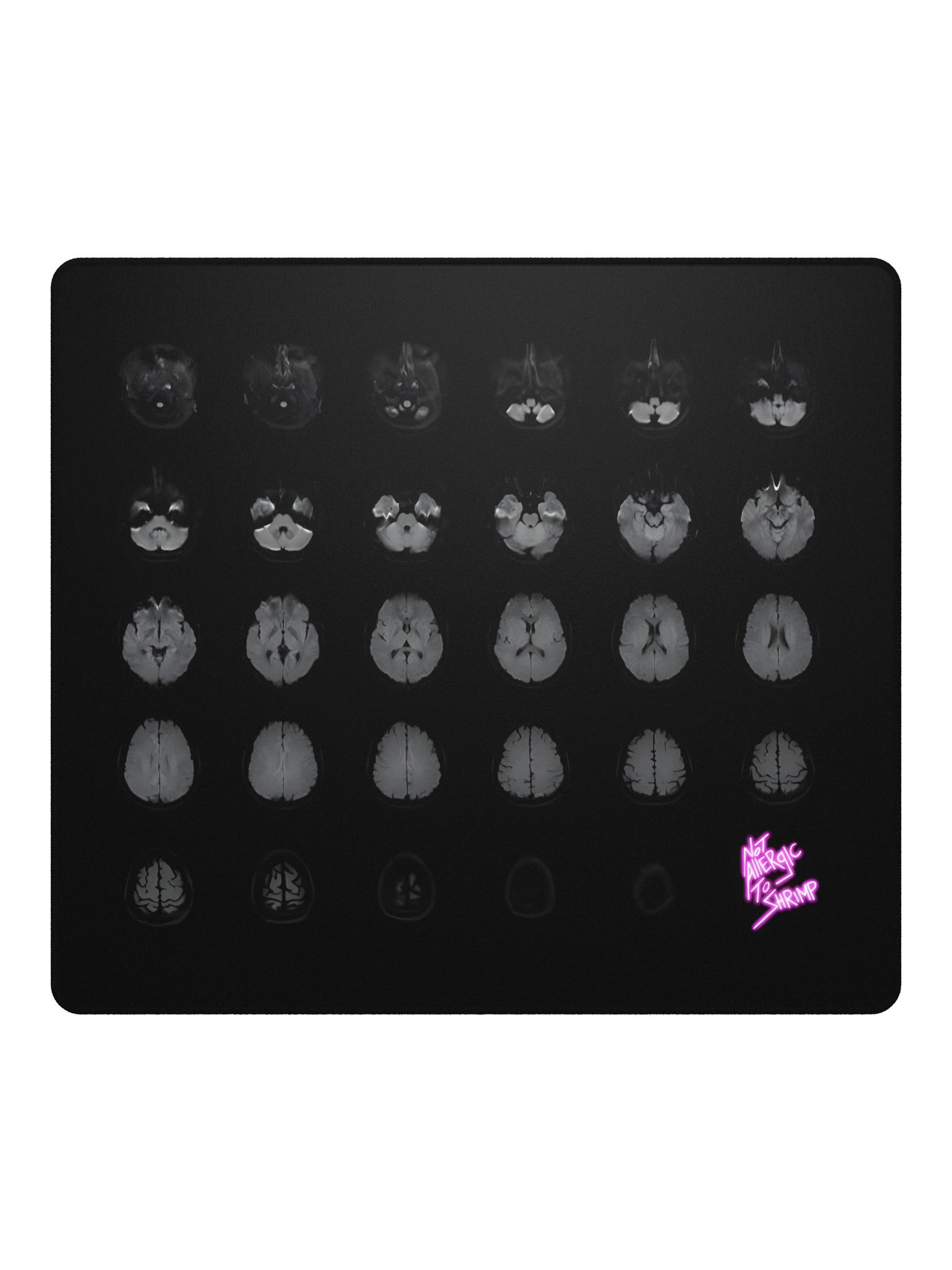 Brain Scan, No Thoughts gaming mouse pad product image (2)