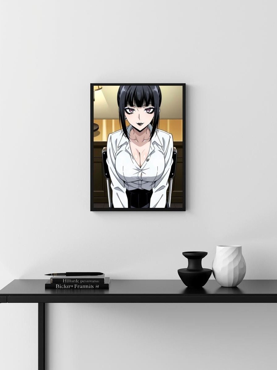 Metal Print - Luna Rain Original Character White Shirt Uniform - 8x10 product image (3)
