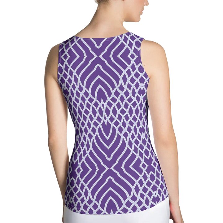 Net White and Purple/All-Over Print Women's Tank Top by Sublicolor product image (2)