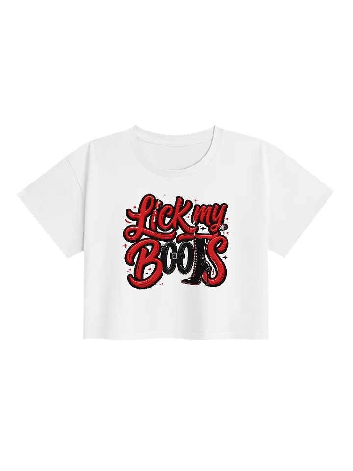 Lick My Boots – Damen Crop Top mit frechem Statement product image (2)
