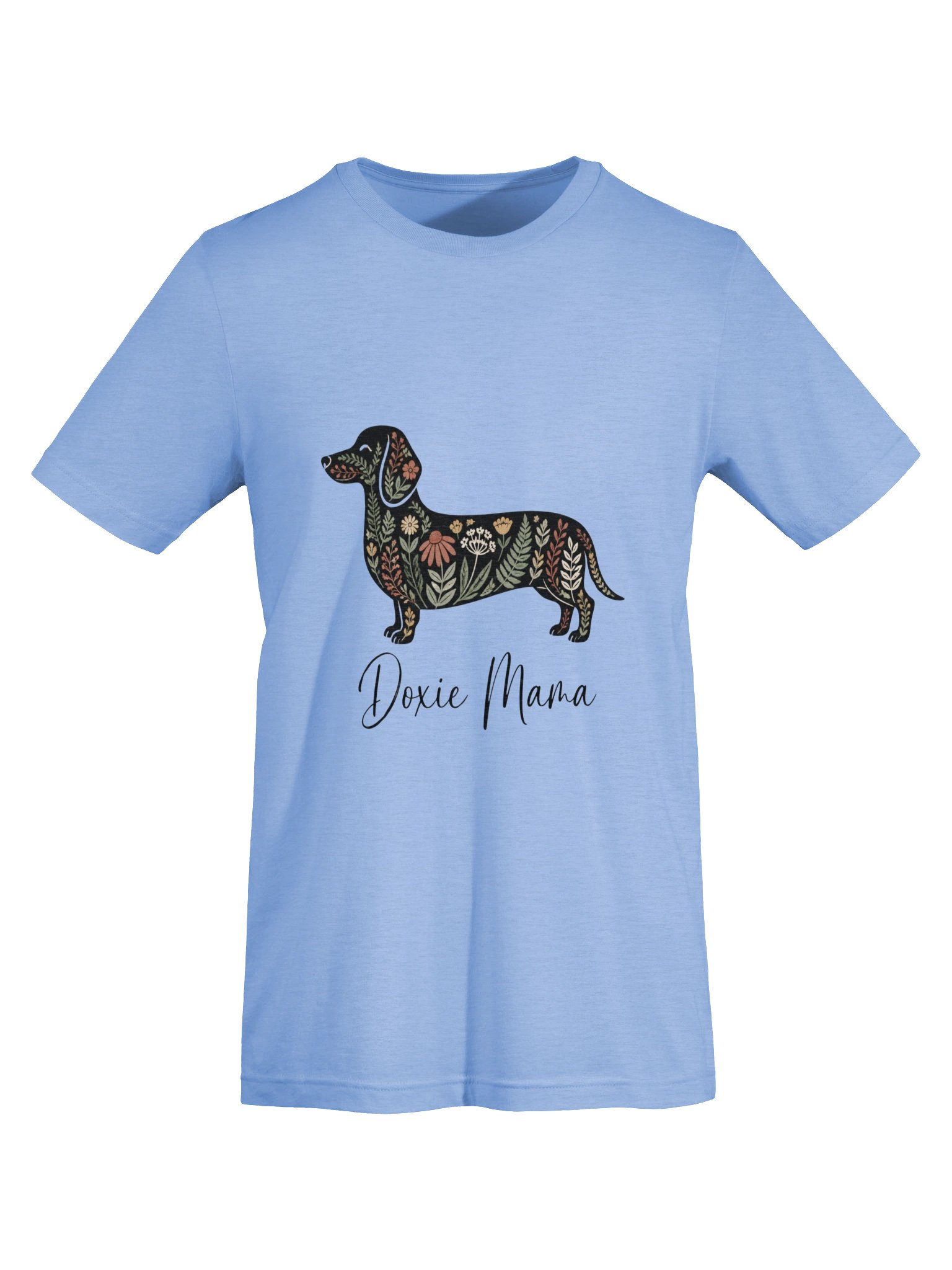Floral Doxie Mama Shirt | Floral Dachshund T-Shirt product image (10)