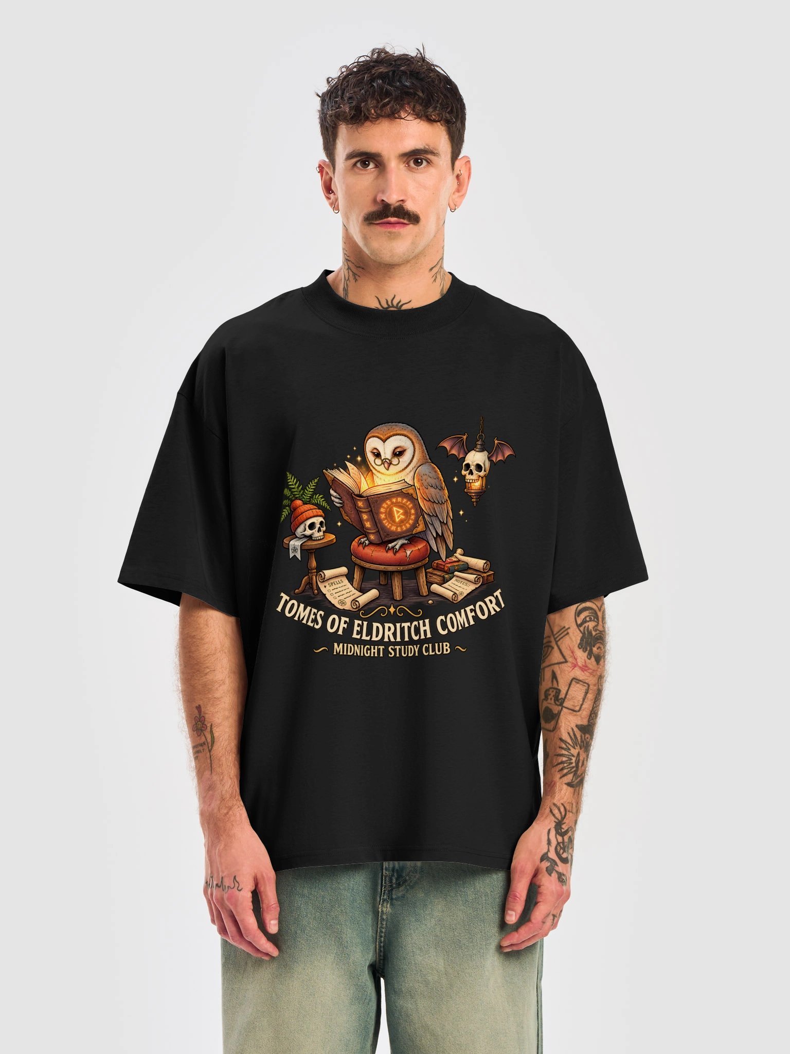 Tomes of Eldritch Comfort — Midnight Study Club T-Shirt product image (15)