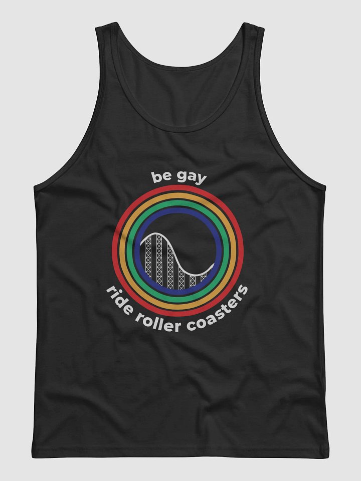 Be Gay Ride Roller Coasters Tank Top - Dark product image (1)