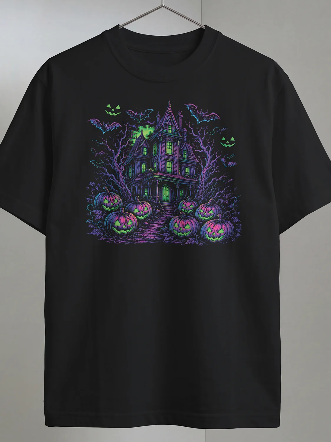 Neon Haunt — The Spooky Side Tee product image (1)