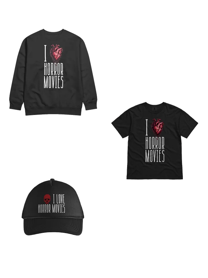 I Love Horror Movies - Heart & Skull Bundle Mashup product image (1)