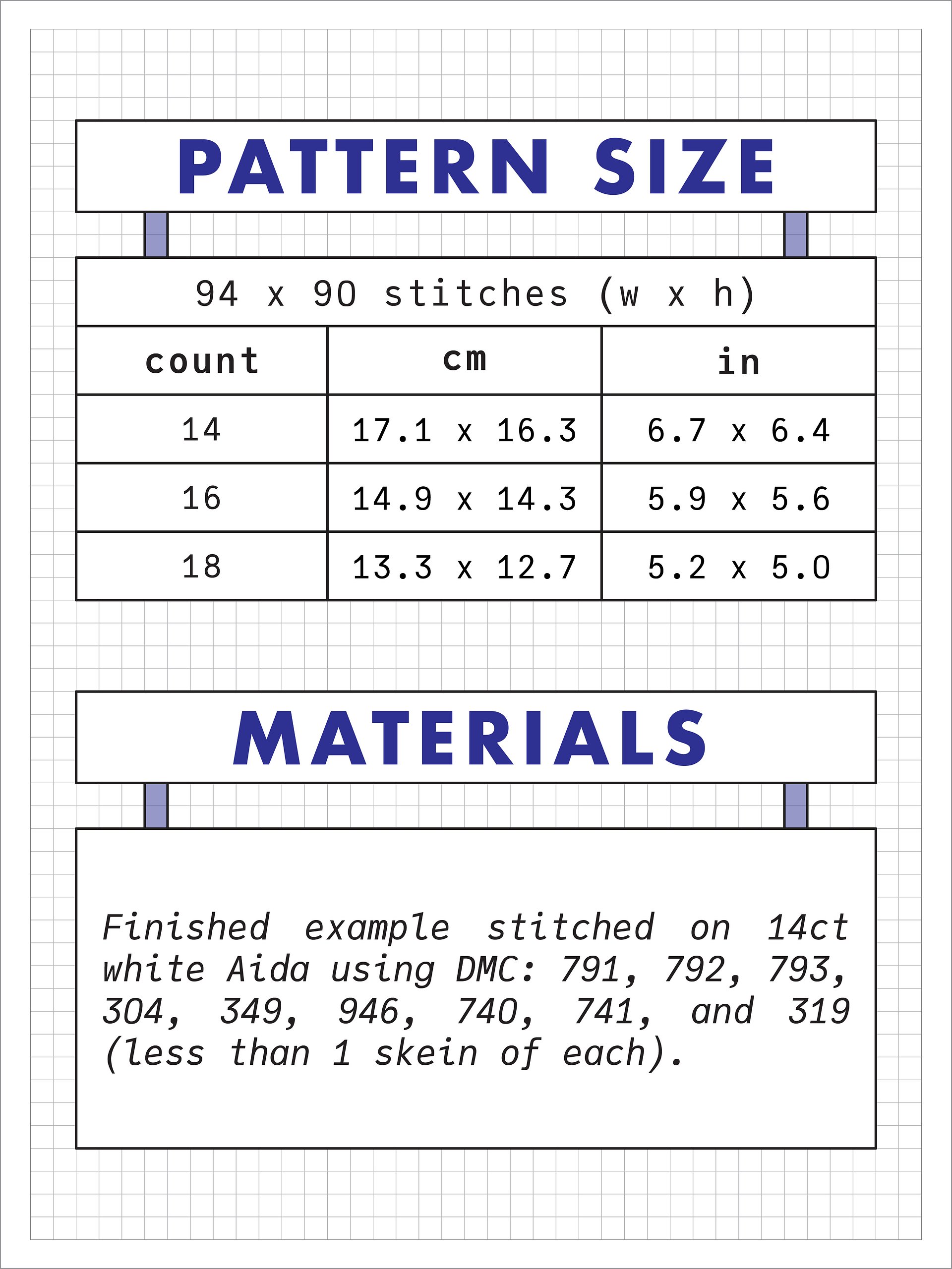 Copper Boom • Blackwork Cross Stitch Pattern • PDF Digital Download product image (3)