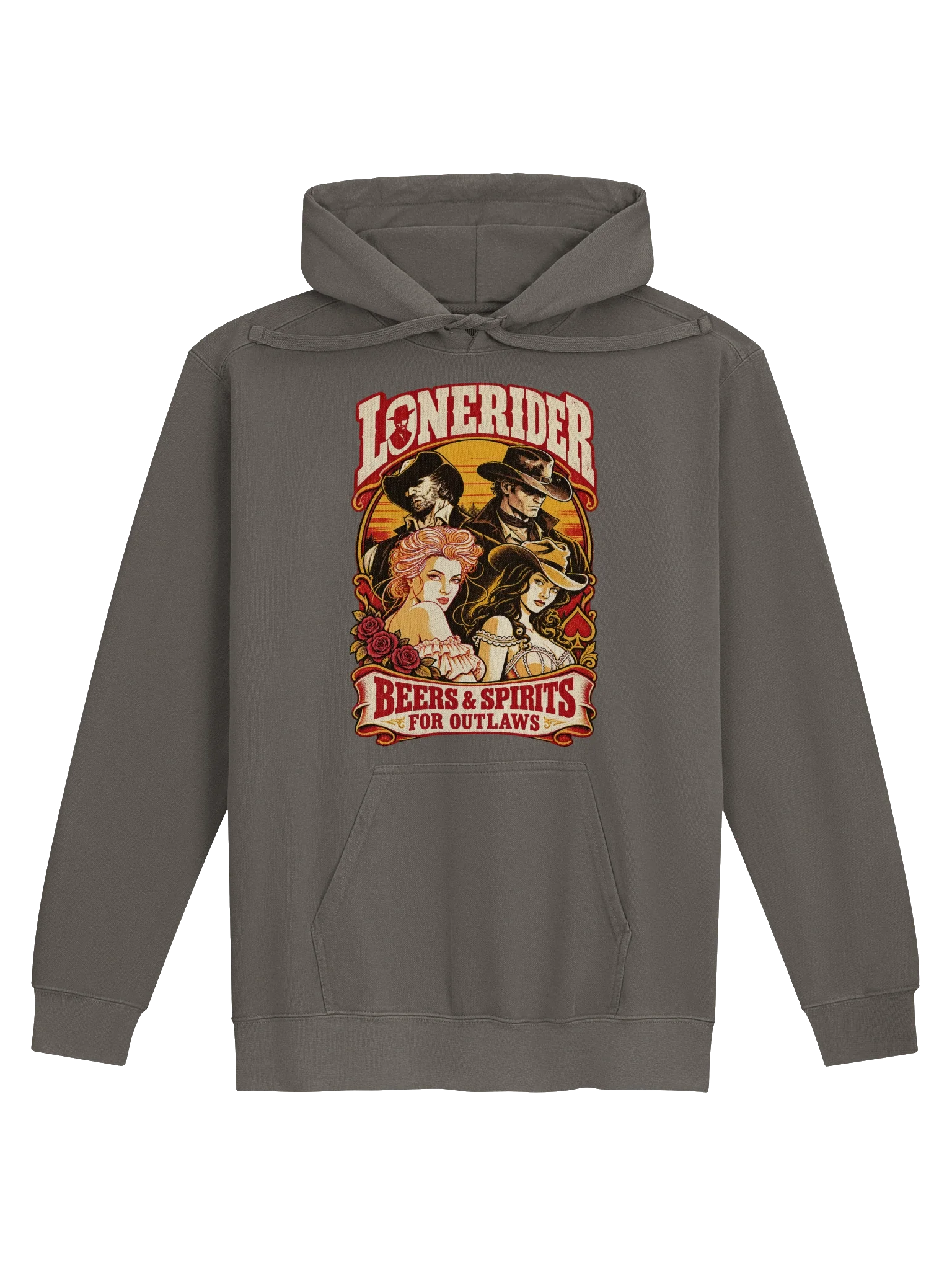 Beers & Spirits for Outlaws Vintage Hoodie