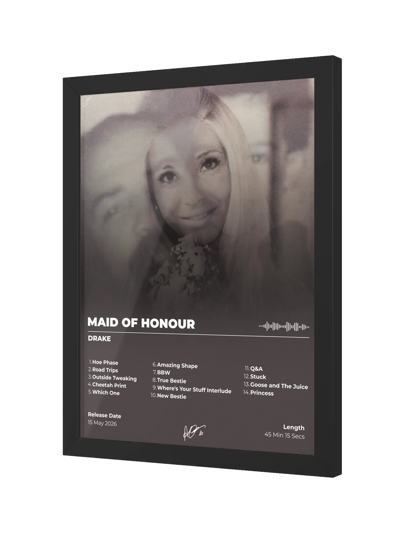 MAID OF HONOUR Drake Framed Poster product image (4)