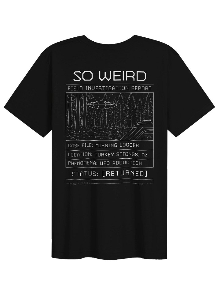 UFO ABDUCTION INVESTIGATOR TEE product image (1)