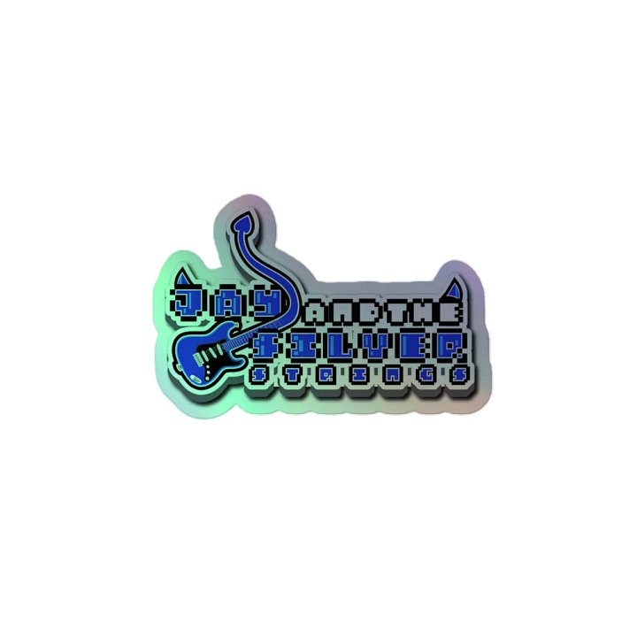 JAY AND THE SILVER STRINGS holo logo sticker product image (2)