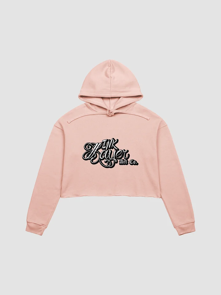 Inklayer Art Co. Pink Crop Top Hoodie product image (1)
