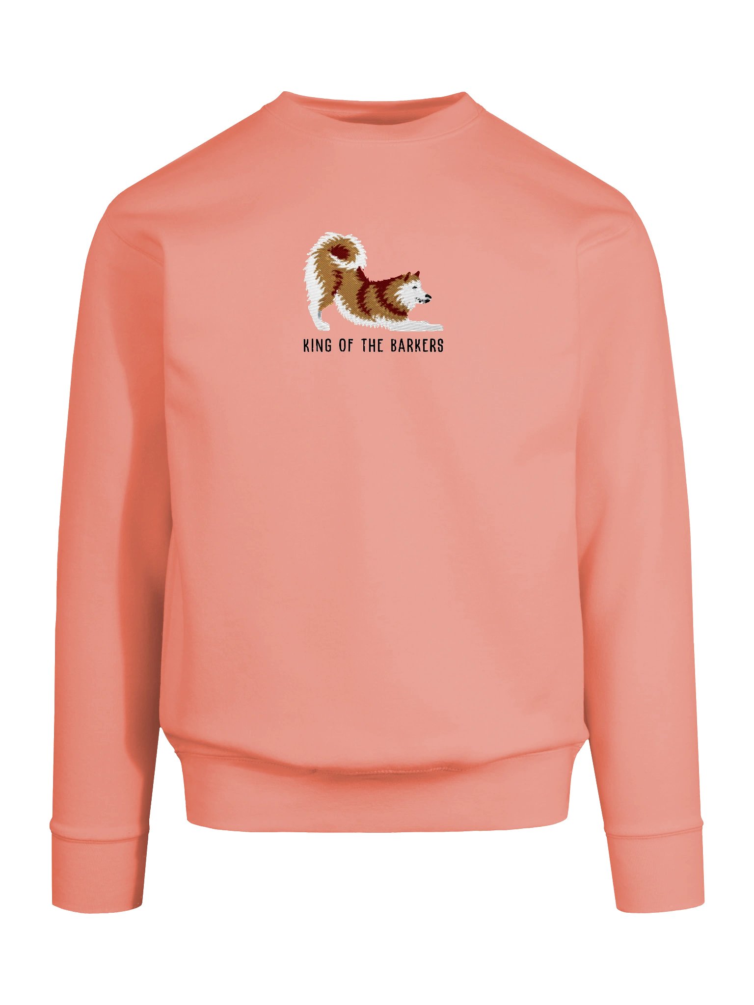 King of the Barkers Sweatshirt (Embroidered) of a Finnish Spitz(Gold) product image (23)