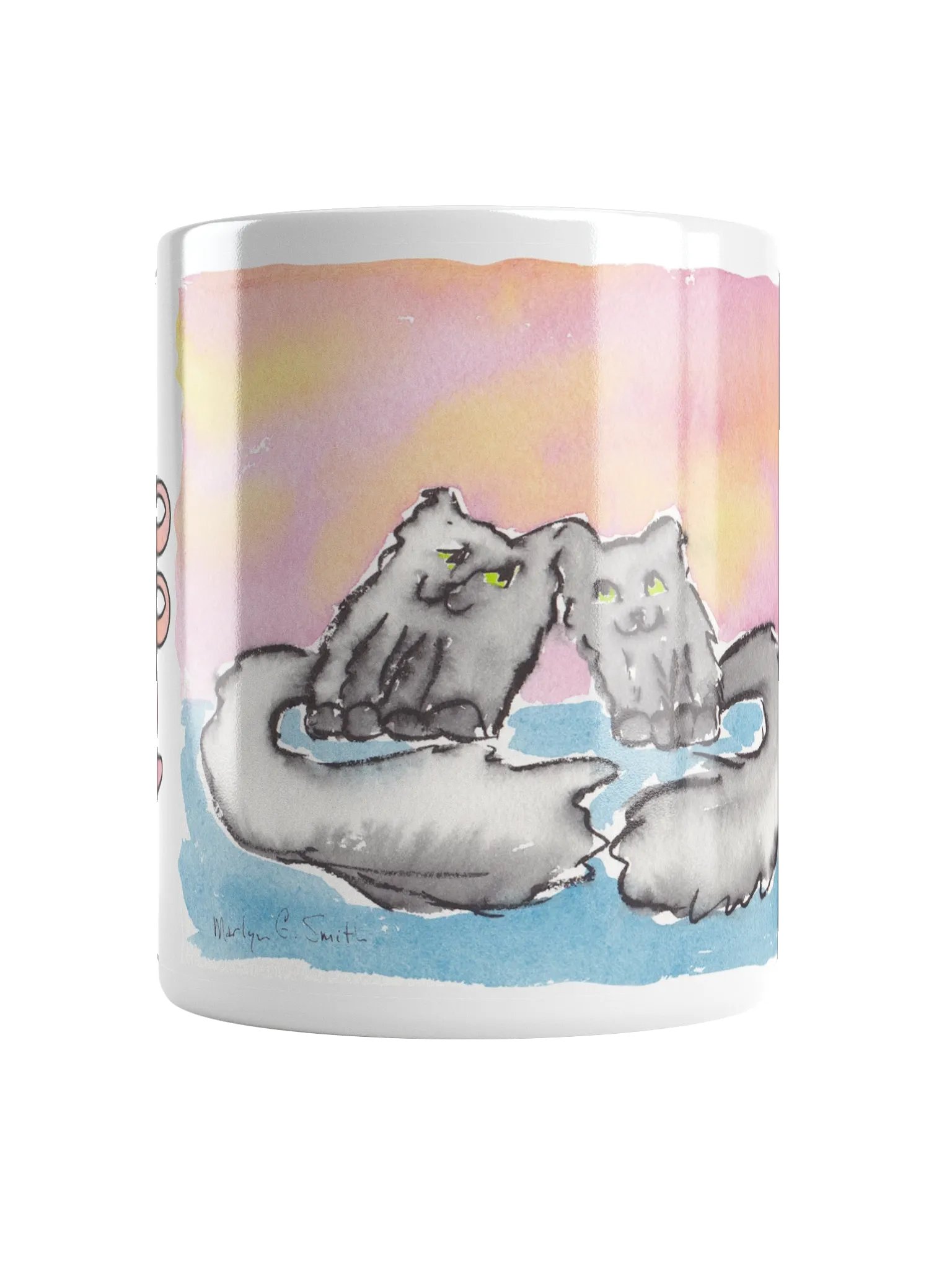 Best Friends Forever - bff – Kitty Mug - White product image (1)